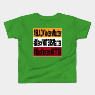 Black Voters Matter - Tri-Color - Back Kids T-Shirt